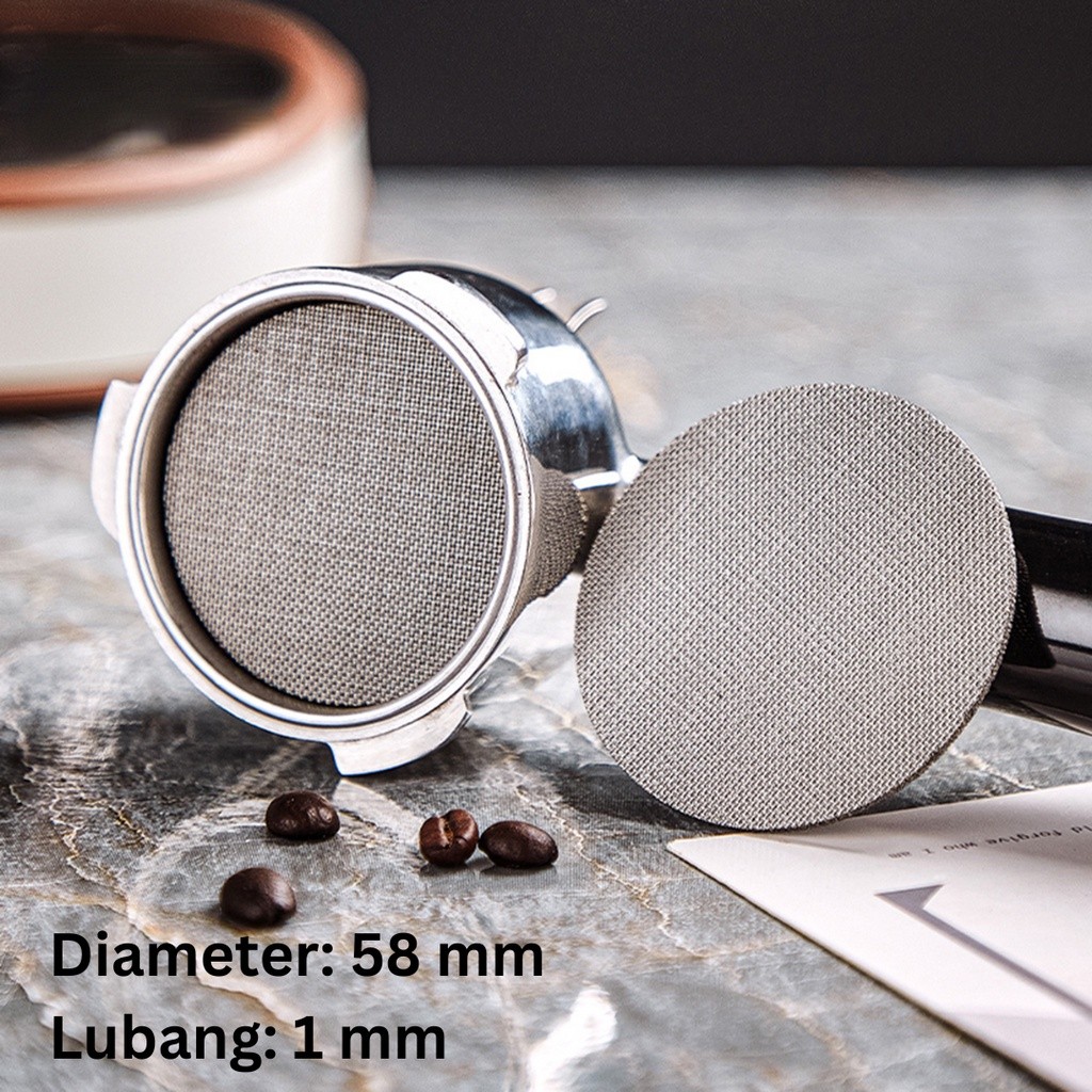 One Two Cups Puck Screen Portafilter Espresso Machine 150µm - SUS3