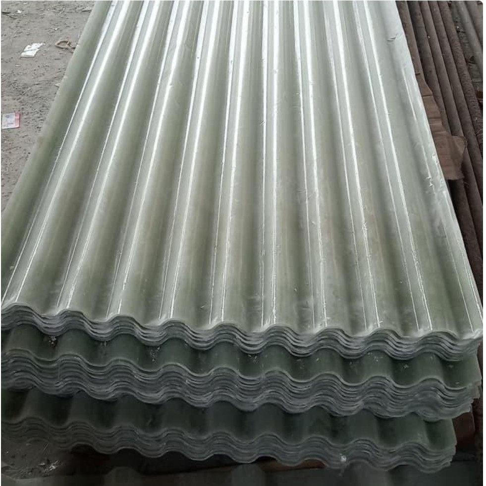 YJ74BN Atap Fiber Neo PVC Roofing Fiberglass Ukuran 2,4m 240cm