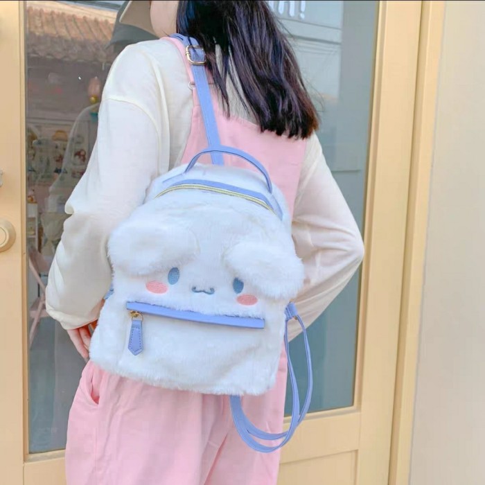 ✨TERLARIS✨ -Tas Ransel/Tas Punggung Bulu My Melody/Cinnamoroll - My Melody