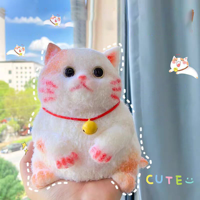 NEW Huge Kawaii Chubby Cat Orange Cat Ragdoll Cat Fluffy Soft Sticky Girl Birthday Kids Girl Gift Fi