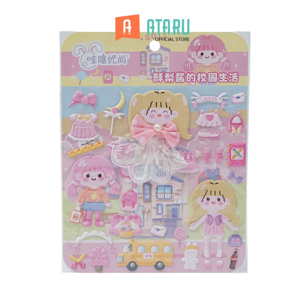 

Ataru Stiker Dress Suli Wow009-104 Random Stiker Dekoratif Lucu Cute Stickers Deco Sticker Pack Journal Book