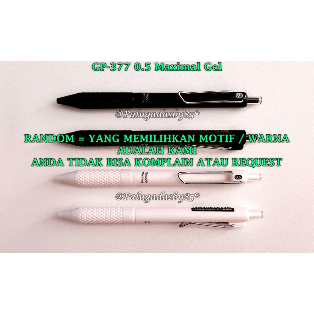 

(1 Biji) GROSIR Gelpen JOYKO GP-377 Maximal Gel 0.5 mm Hitam / Gel Pen Pulpen Pena Joyko GP-377