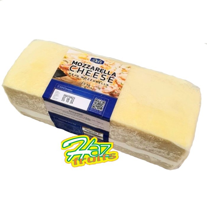 

Del's Mozzarella Cheese Creamy & Stretchy | Keju Mozzarella 2,5 Kg