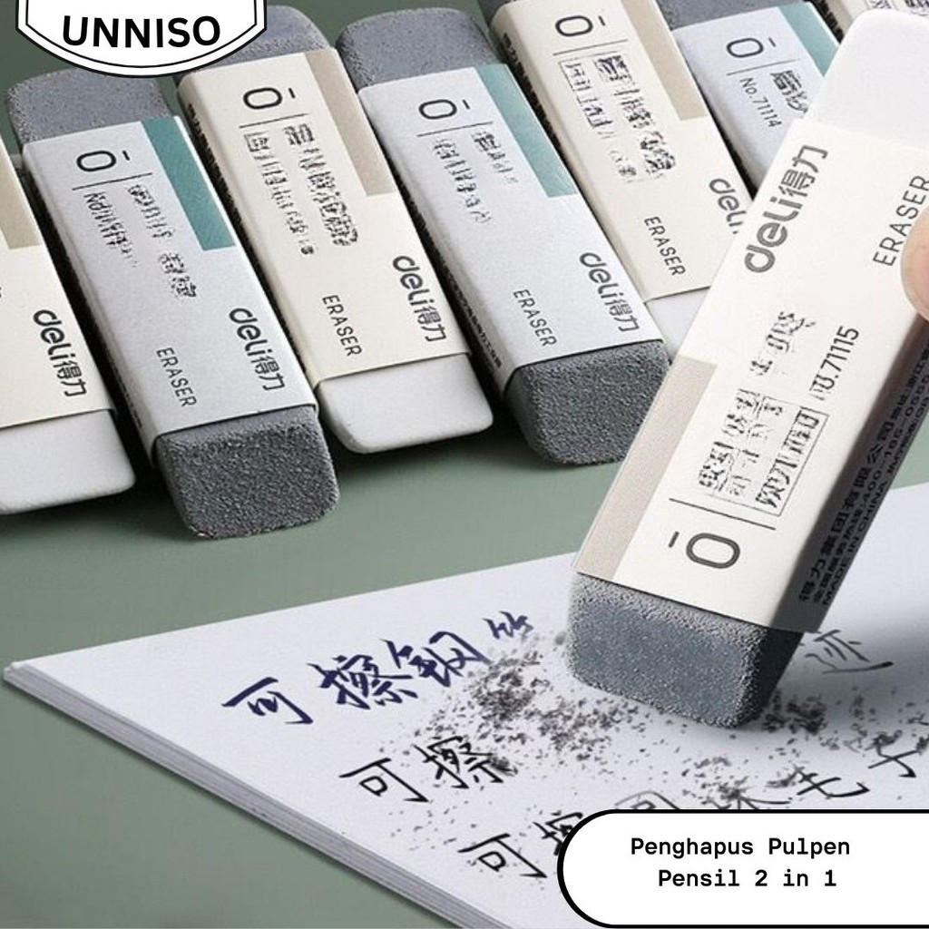 

UNNISO - Penghapus Pulpen Pensil 2 in 1