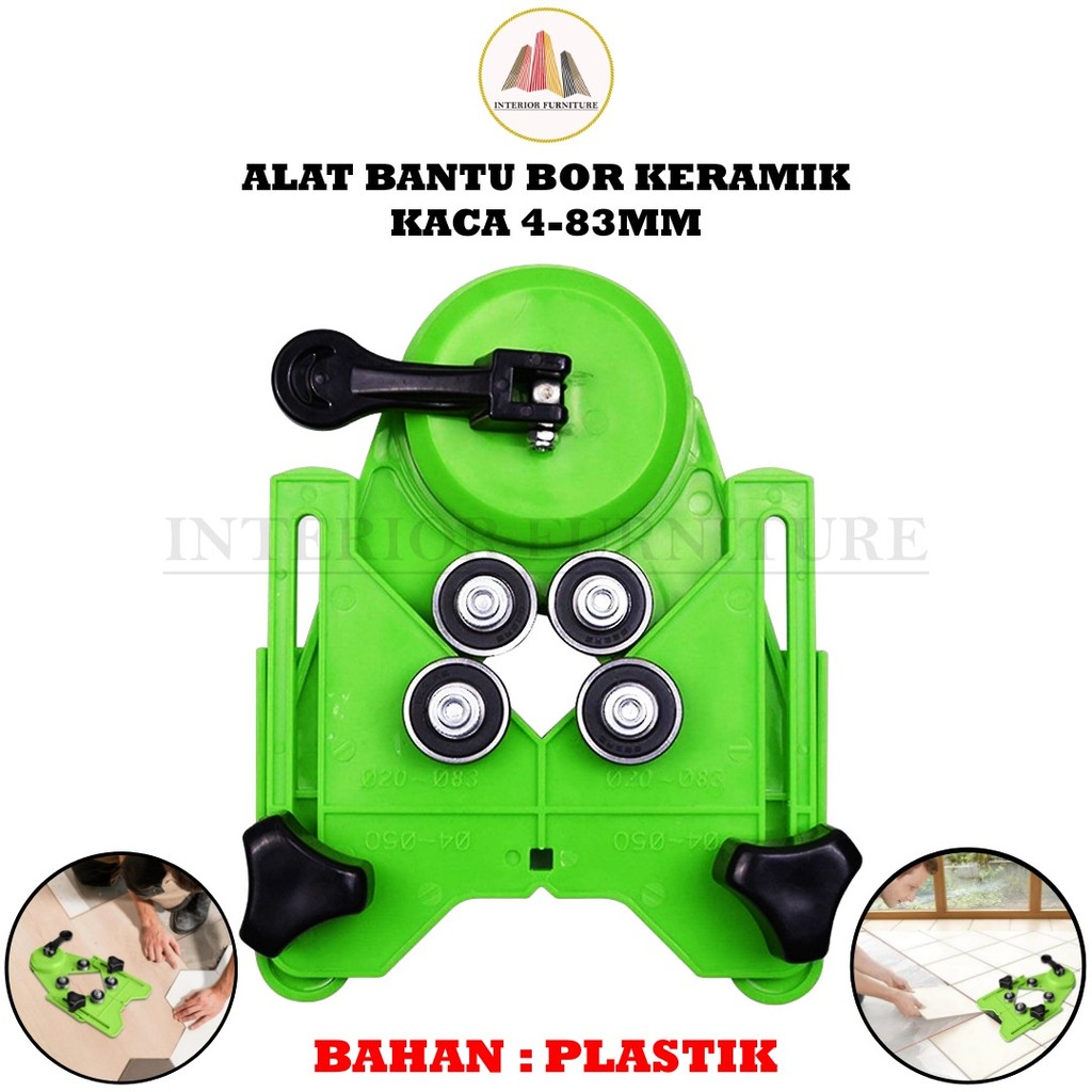 Set Alat Dudukan Mata Bor Keramik Granit Kaca Drill Bit Tile Glass Hole