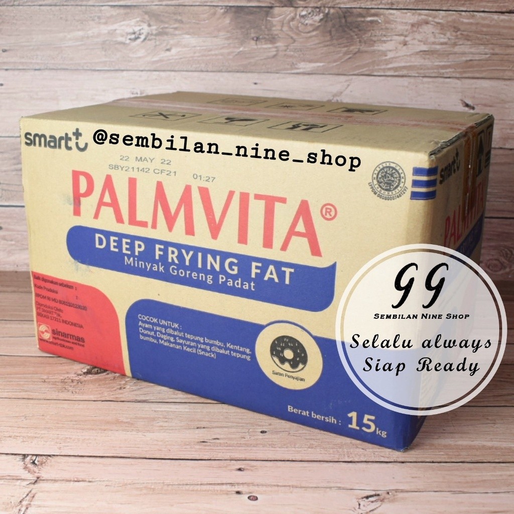 

PALMVITA Deep FRYING FAT 15 KG Smart Deep FRY FAT Minyak Padat