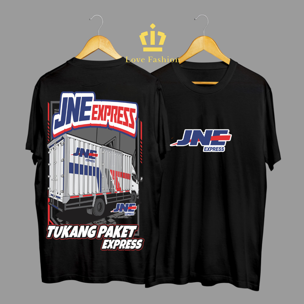 Kaos Tshirt Baju Distro JNE Express Ekspedisi Tukang Paket Express Premium Terbaru