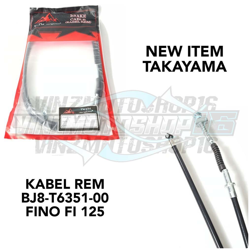 Kabel Rem Belakang BJ8 Fino FI 125 Plus Mur Takayama
