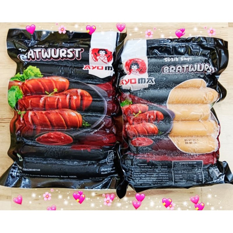 

SOSIS SAPI BAKAR JUMBO 500GR AYOMA 60%DAGING SAPI/BRATWURST SOSIS SAPI - ALO Fresh Food