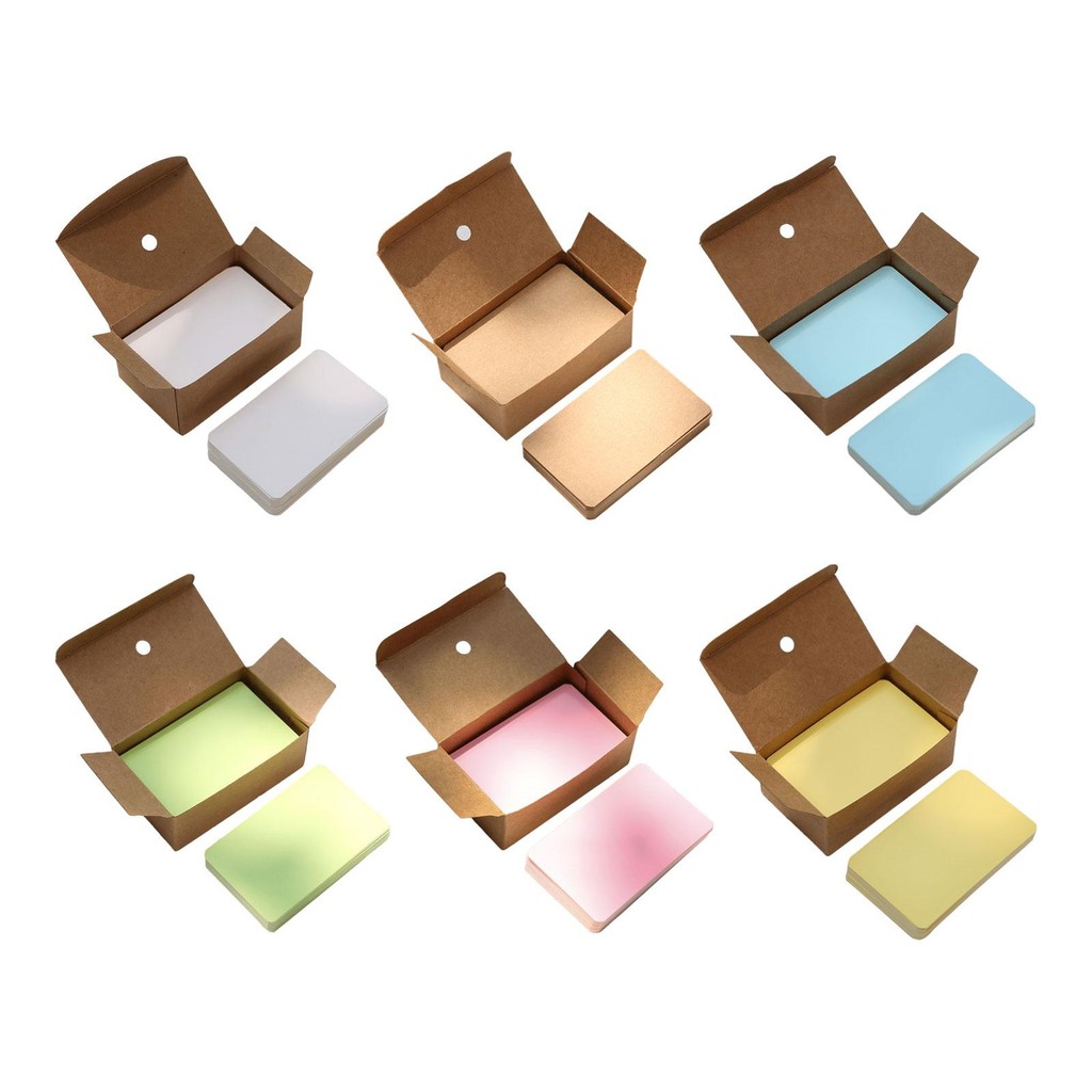 

100 Sheets Small Blank Business Cards Card Stock for DIY Photos Invitations