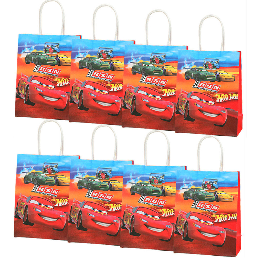 

Wholesale Disney Cars McQueen Party Gift Bags With Handles For Christmas/Baby Shower/Birthday Party Favors Gift Packaging Box