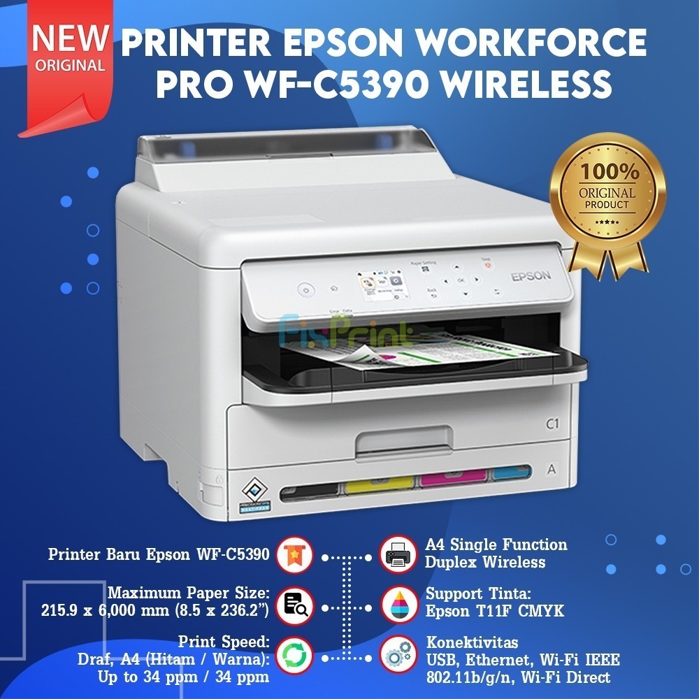 Printer Epson WF-C5390 Single Function Duplex Wireless Epson WorkForce Pro WF C5390