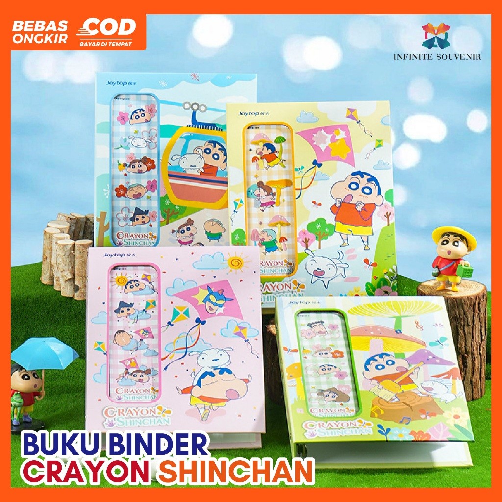 

Buku Binder Crayon Shinchan isi 20 Lembar Sleeve 4P 2 Sisi / Muat 160 pcs Foto 2R / Photocard