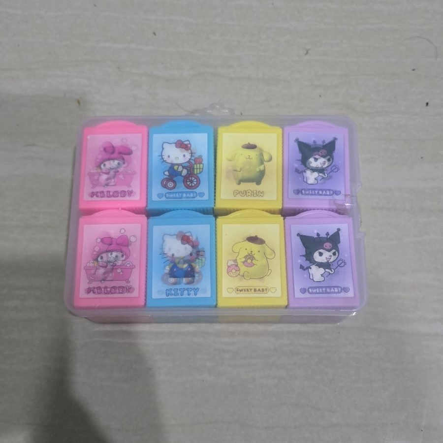 

Penghapus Magic Box Eraser Sanrio Kuromi Melody Cinnamonroll - BC0487
