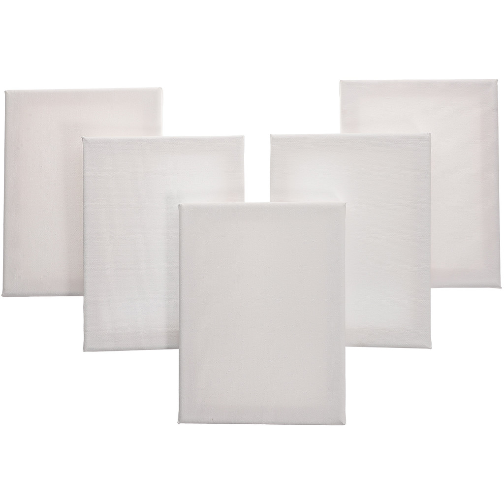 

Blank Canvas Boards 5x7 Stretched for Acrylic Painting Small Canvases 6x8 Square Solid Wood Child