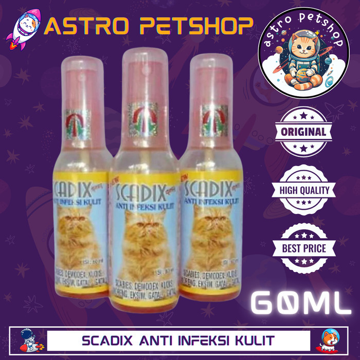 Scadix Obat Jamur Kucing Obat Scabies Kucing Scadix Spray