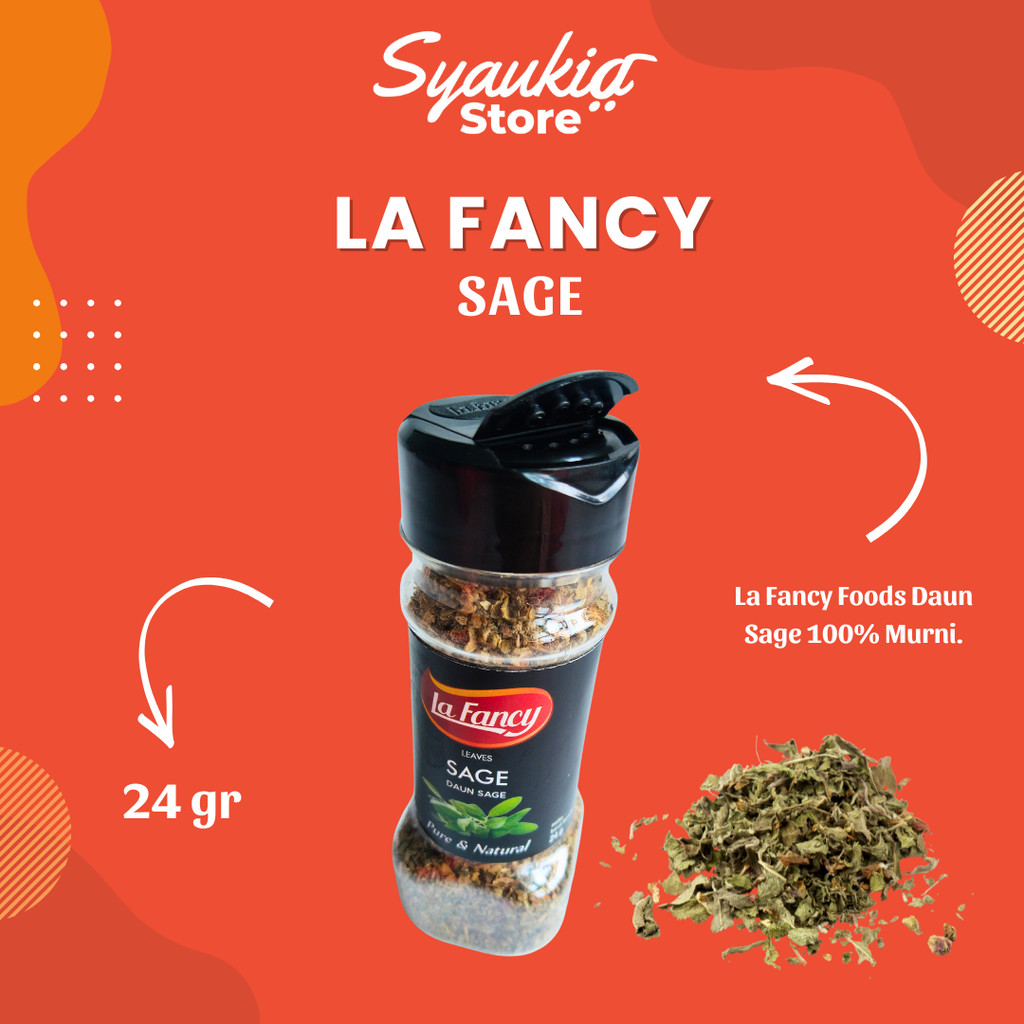 

La Fancy Foods Daun Sage 100% Murni 24g Syaukia Store