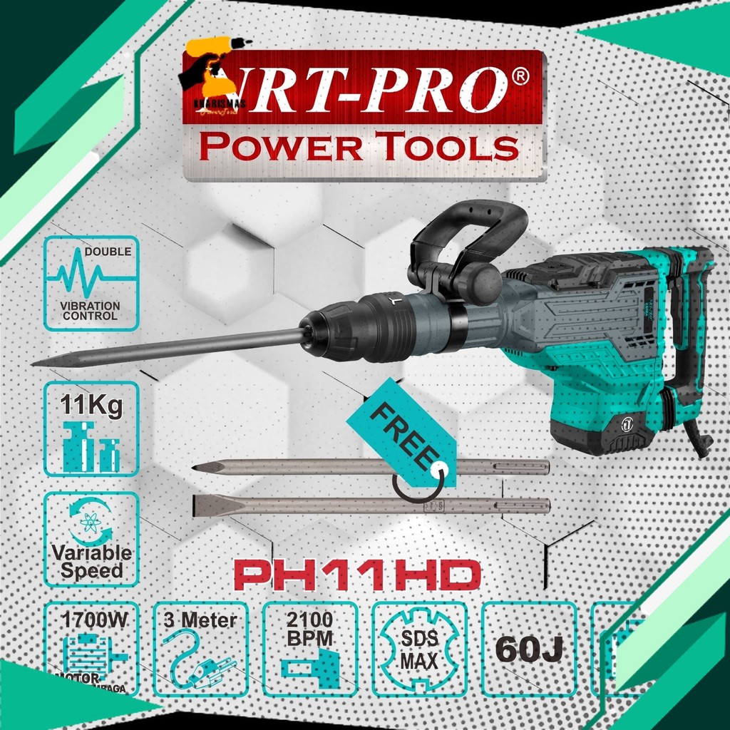 HAMMER DEMOLITION / BOR BOBOK BETON / JACK HAMMER PH 11 HD NRT-PRO