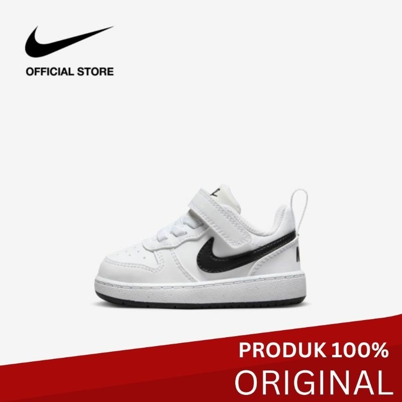 Nike Toddler Court Borough Low Recraft Shoes - White [DV5458-104] Sepatu Kualitas Tinggi Sporty Olah