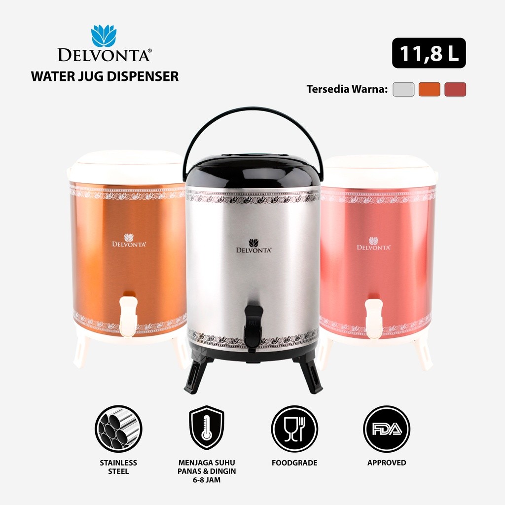 Delvonta Water Jug Dispenser 11.8 Liter