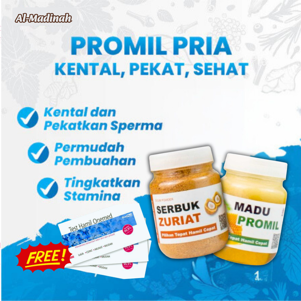 

Zuriat Al-Madinah I Madu Promil 250 gr + Bubuk Zuriat 125 gr Promil Ampuh - Promil Ampuh Bisa COD