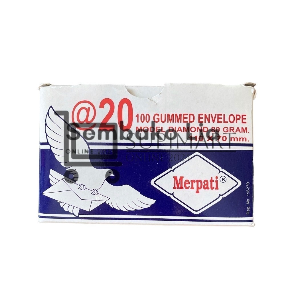 

Amplop Merpati Kecil Ukuran 110x70 mm