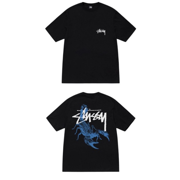 Kaos Oversize STUSSY Scorpion Black Tshirt - ORI - L