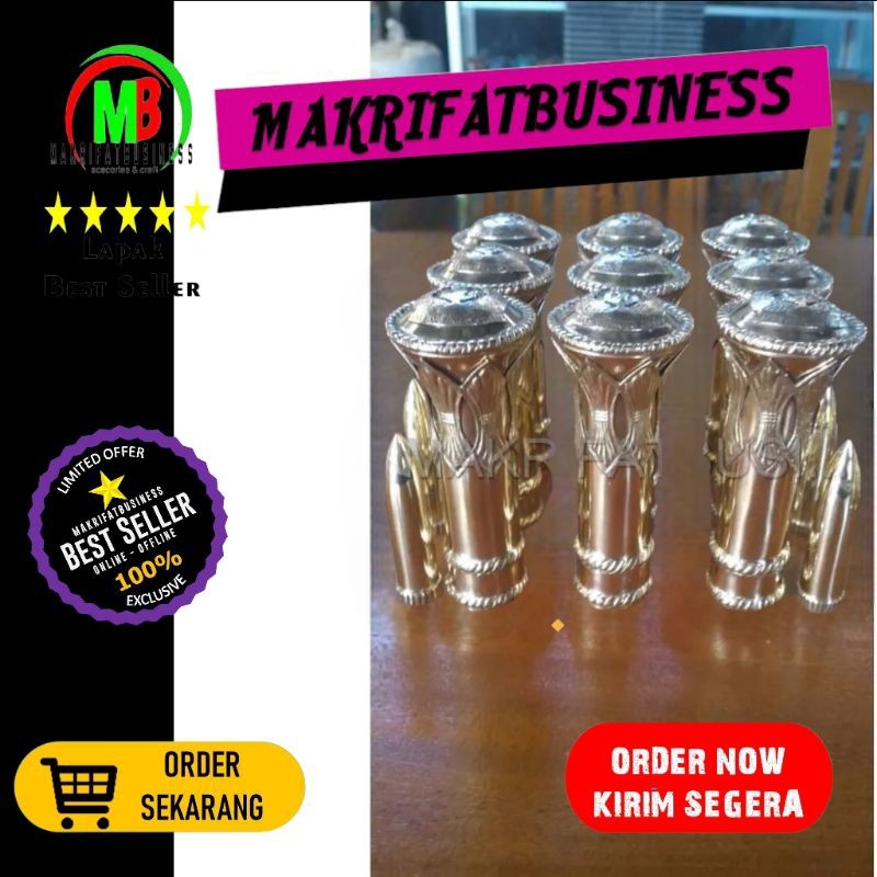 MAKRIFATBUSINESS Kuningan Kepala Tongkat Komando AL Angkatan LAUT RI Model Standart 011