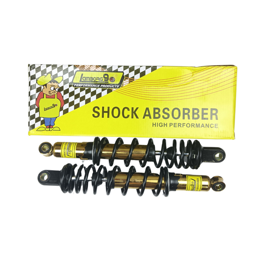 Shock belakang variasi original  340 MM Motor Bebek Supra x 125 Revo - Karisma gold sepeda