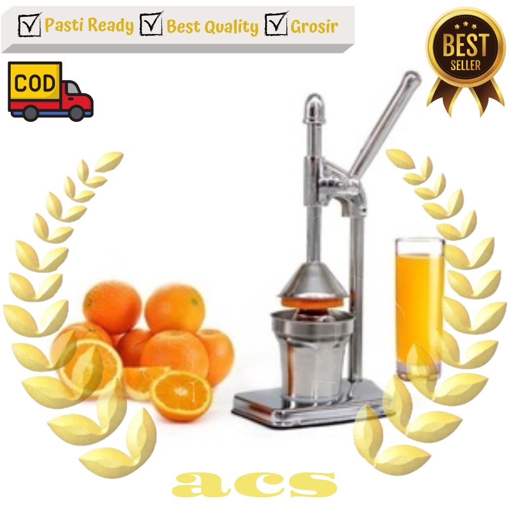 CAKRA Premium Perasan Jeruk Manual Besi Tebal Hand Fruit Juicer Perasan Jeruk Stainless