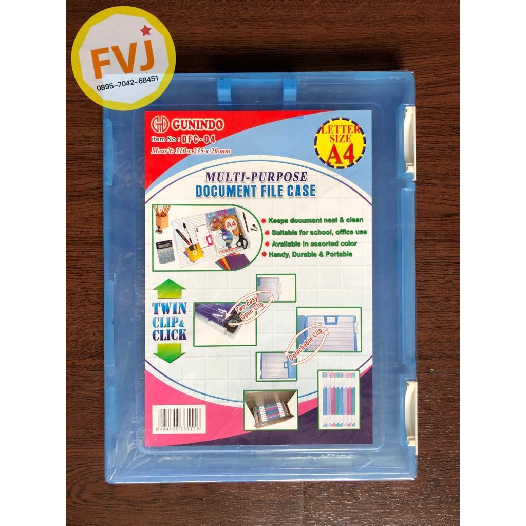 

Hard box File case Gunindo DFC-04 Map BUKU PLASTIK A4 Terbaik