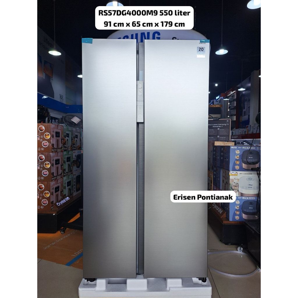 Samsung Kulkas Side by Side 583L RS57DG4000M9 / RS57 / RS57DG4000M9/SE AI Energy Mode 583 Liter