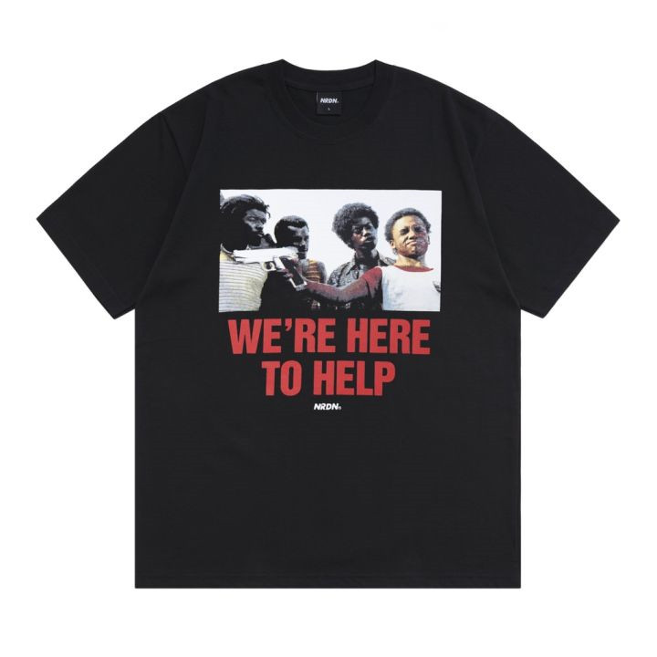 T-Shirt Kaos Baju skena cowok NRDN LENGAN PENDEK  Pria dan Wanita Modis