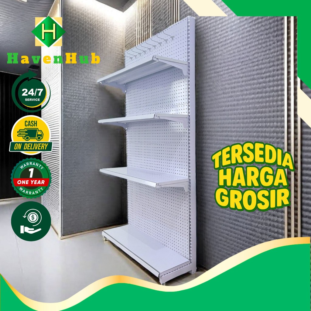 HavenHub -100% Baja Rak Susun Display Pajangan Supply Gudang Untuk Supermarket Garasi Rumah Sakit To