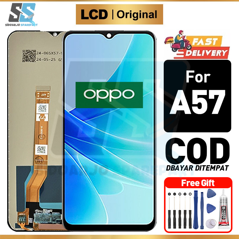 LCD OPPO A57 Original Asli Fullset hp Touchscreen Ori For Glass Touch Screen Digitizer