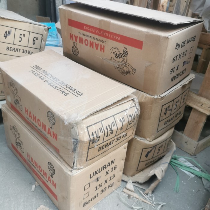 Paku Hanoman 2" 5 cm Paku Kayu Triplex 30 kg 1 Dus Gojek Grab