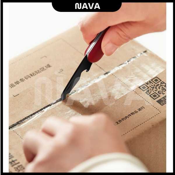 

Pisau cutter mini portable pembuka paket model lipat