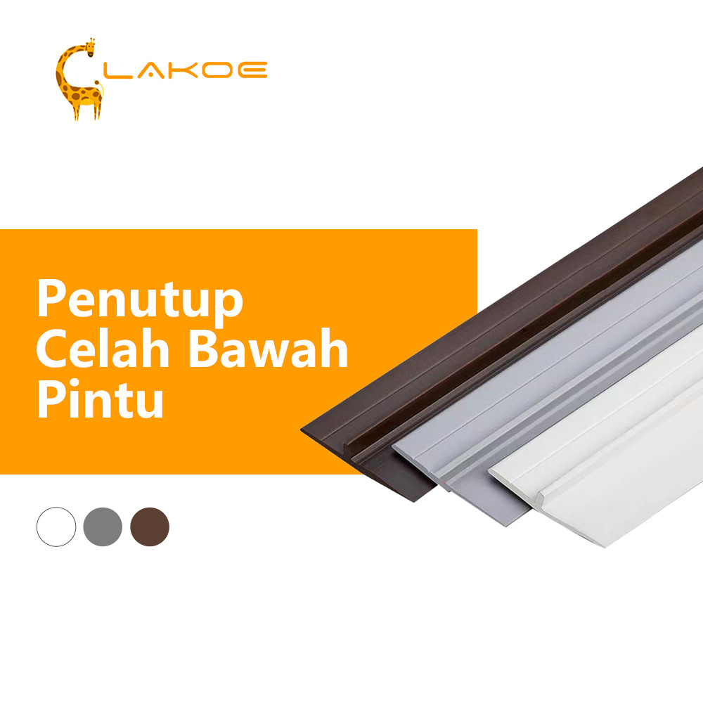 LAKOEOFFICIALMALL Penutup Celah Pintu Bawah Silikon Penutup Lubang Bawah Pintu Anti Kecoa Anti Seran