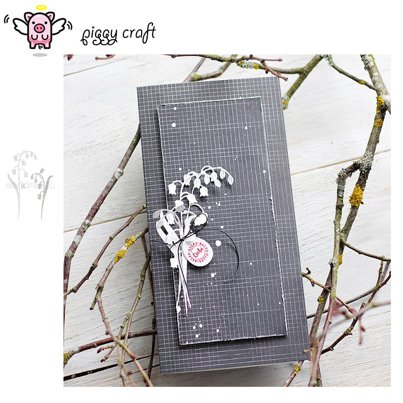 

Piggy Craft metal cutting dies cut die mold Flowers leaves Scrapbook paper craft knife mould blade punch stencils dies