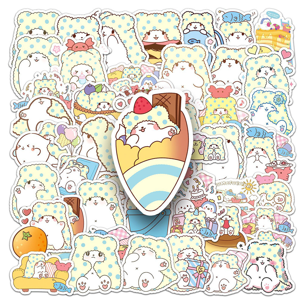 

10/30/51pcs Cute Sanrio Marumofubiyori Stickers Anime Decals Graffiti Skateboard Fridge Laptop Vinyl Kawaii Cartoon Sticker Toy