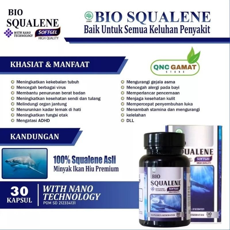 BIO SQUALENE SOFTGEL ORIGINAL OFFICIAL STORE INDONESIA PROMIL SPERMA PARU PARU PARU JANTUNG ASMA COD