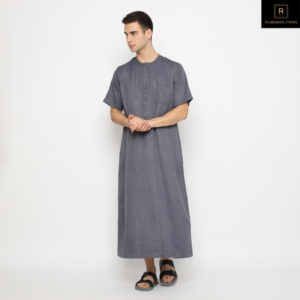 SHOHIB GAMIS PRIA LENGAN PENDEK DUBAI 01 NEW