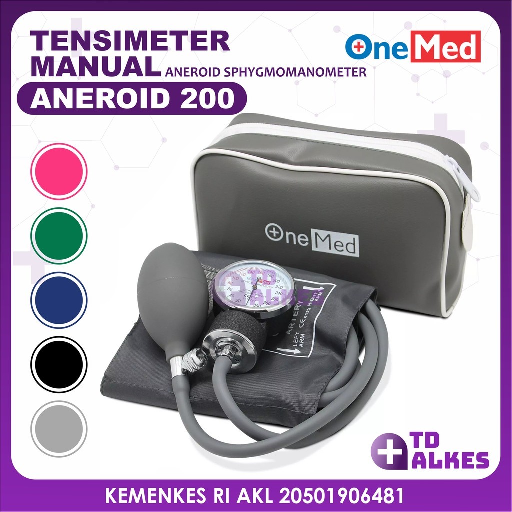 Tensimeter Aneroid Onemed Manual Alat Ukur Tekanan Darah Tensi Jarum