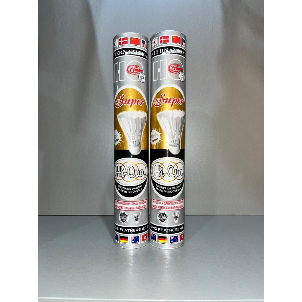 Hi-Qua Silver Shuttlecock Badminton Hi-Qua / Bola Badminton Original 