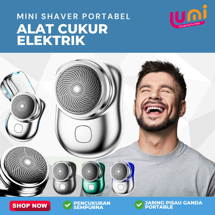Alat Cukur Kumis Pencukur Jenggot Rambut Elektrik Mini Shaver Portable Bagus