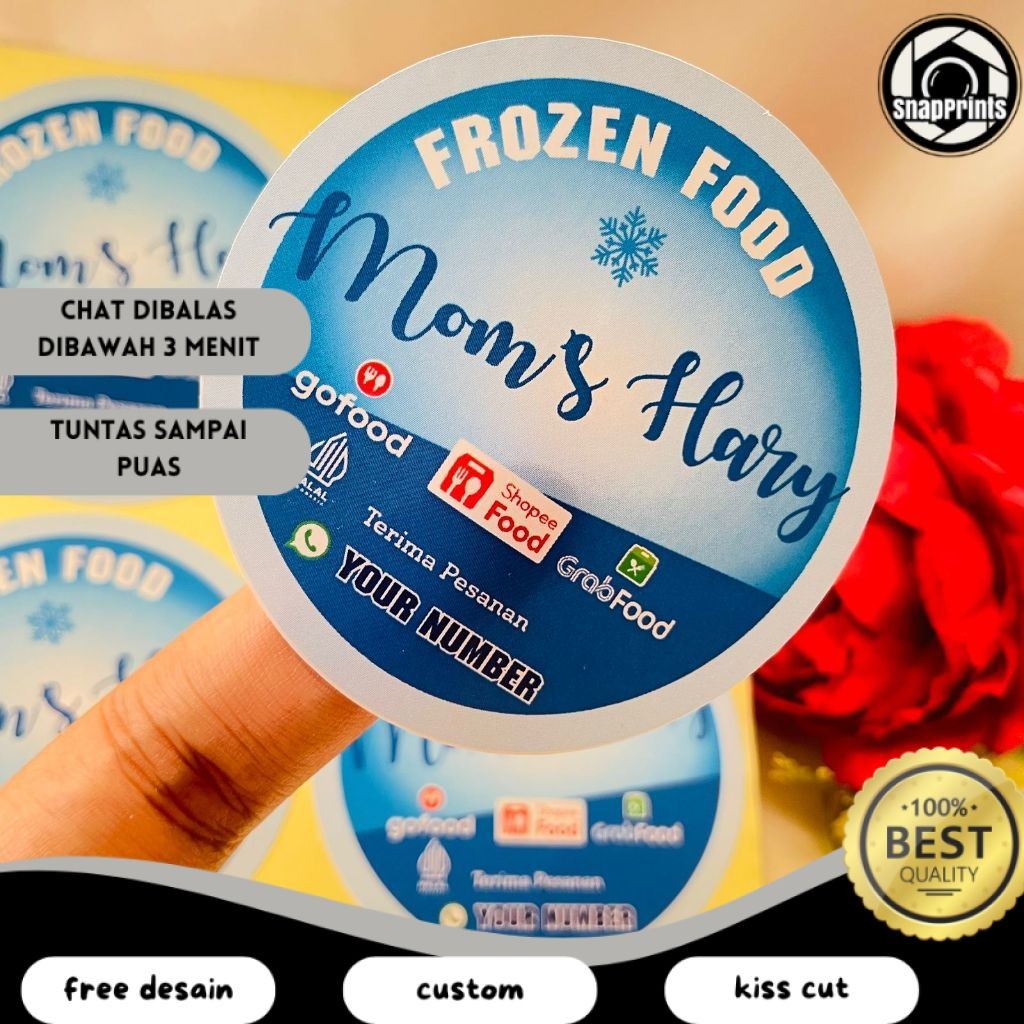 

SP 2-4 Cetak Label Frozen Food Stiker Chromo Makanan Beku Logo Sticker Free Desain Uk.Kecil