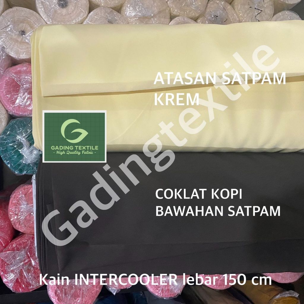 ( Per Setengah Meter ) Kain Seragam SATPAM SECURITY Twill Drill High Twist INTERCOOLER Lebar 150 Cm 