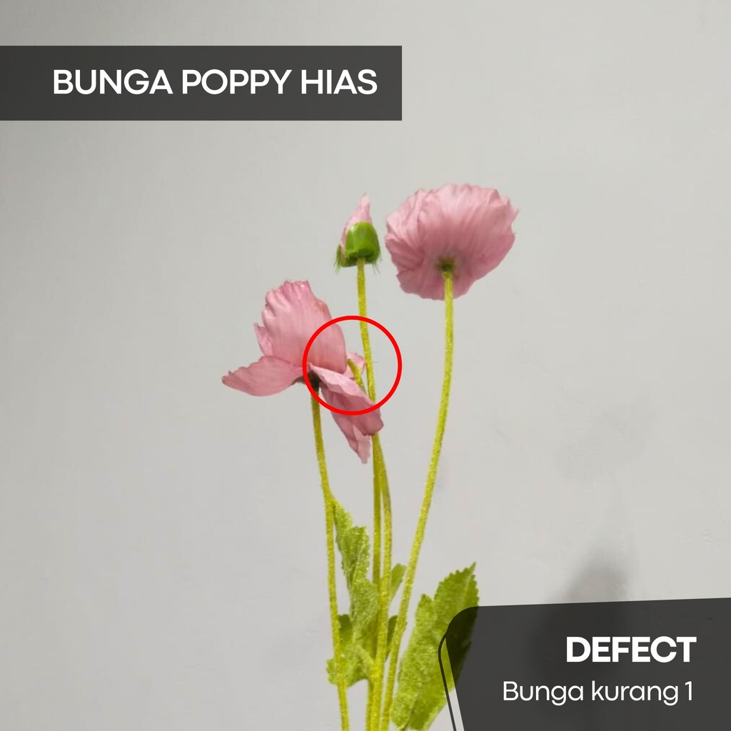 DEFFECT Bunga Plastik Imitasi Palsu Artificial Flower Dekorasi Rumah Backdrop Pelaminan Wedding Deco