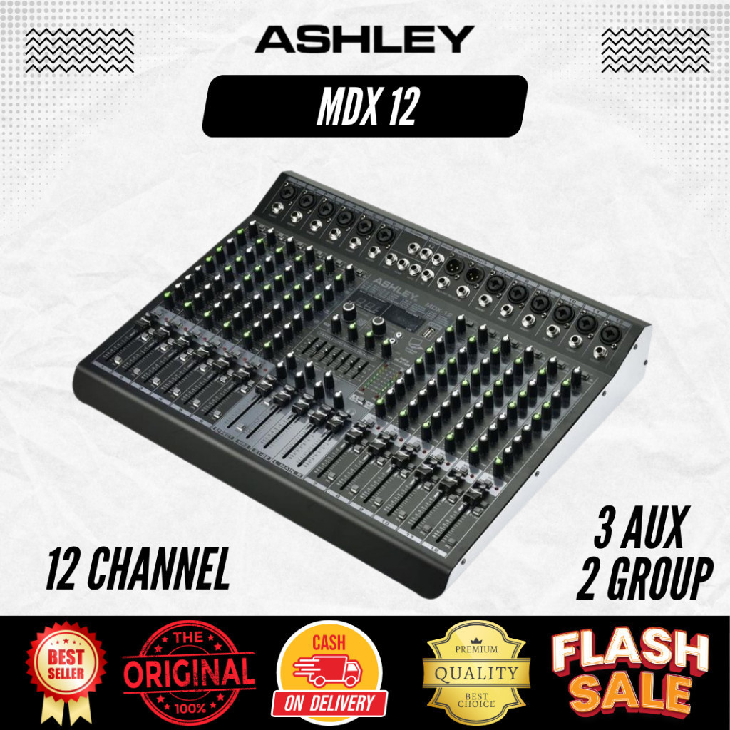 Mixer 12 Channel Ashley MDX 12 Original Ashley