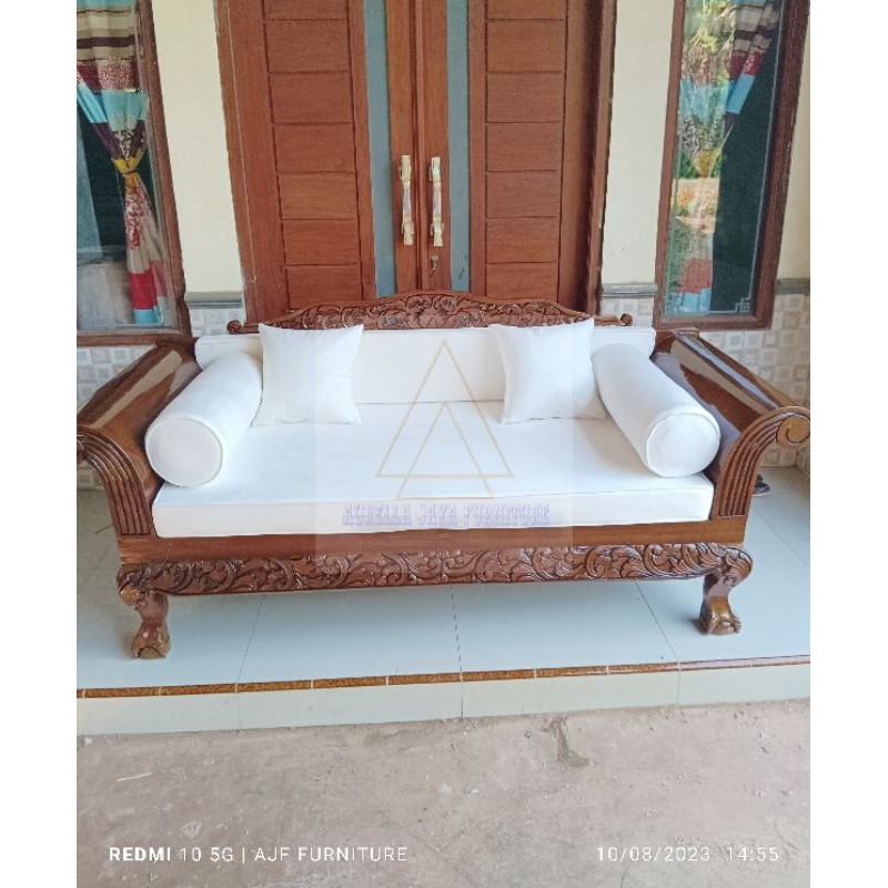 bale bale kayu jati jepara / bale bale kuku macan model madura / bale bale ukir kayu jati jepara